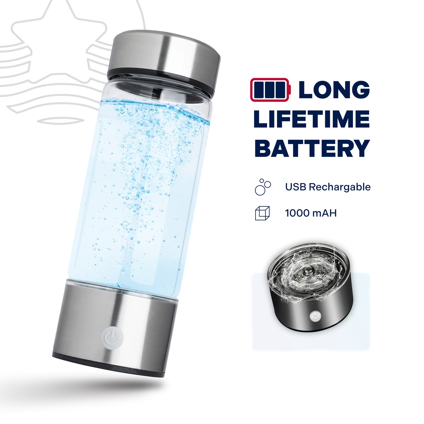 HydroWata | Hydrogen Water Bottle