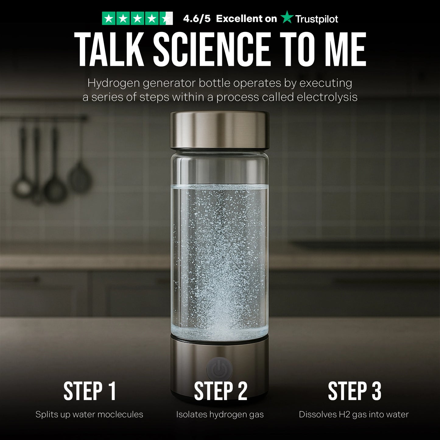 HydroWata - Hydrogen Water Bottle (FREE Cover Case value $29.9)