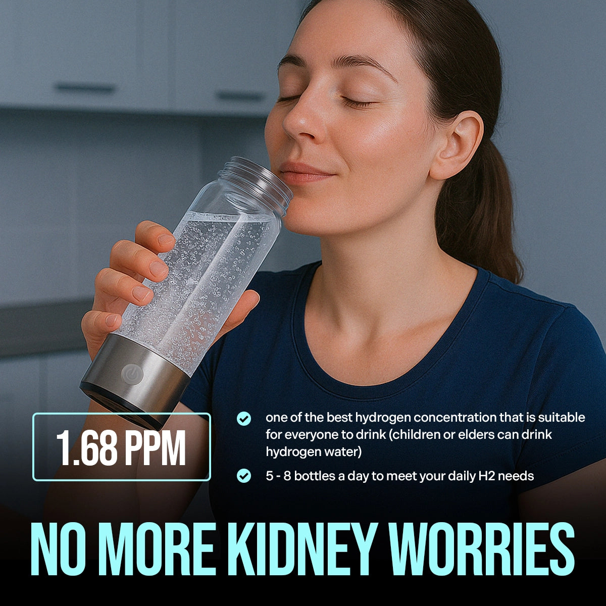 HydroWata - Hydrogen Water Bottle (FREE Cover Case value $29.9)