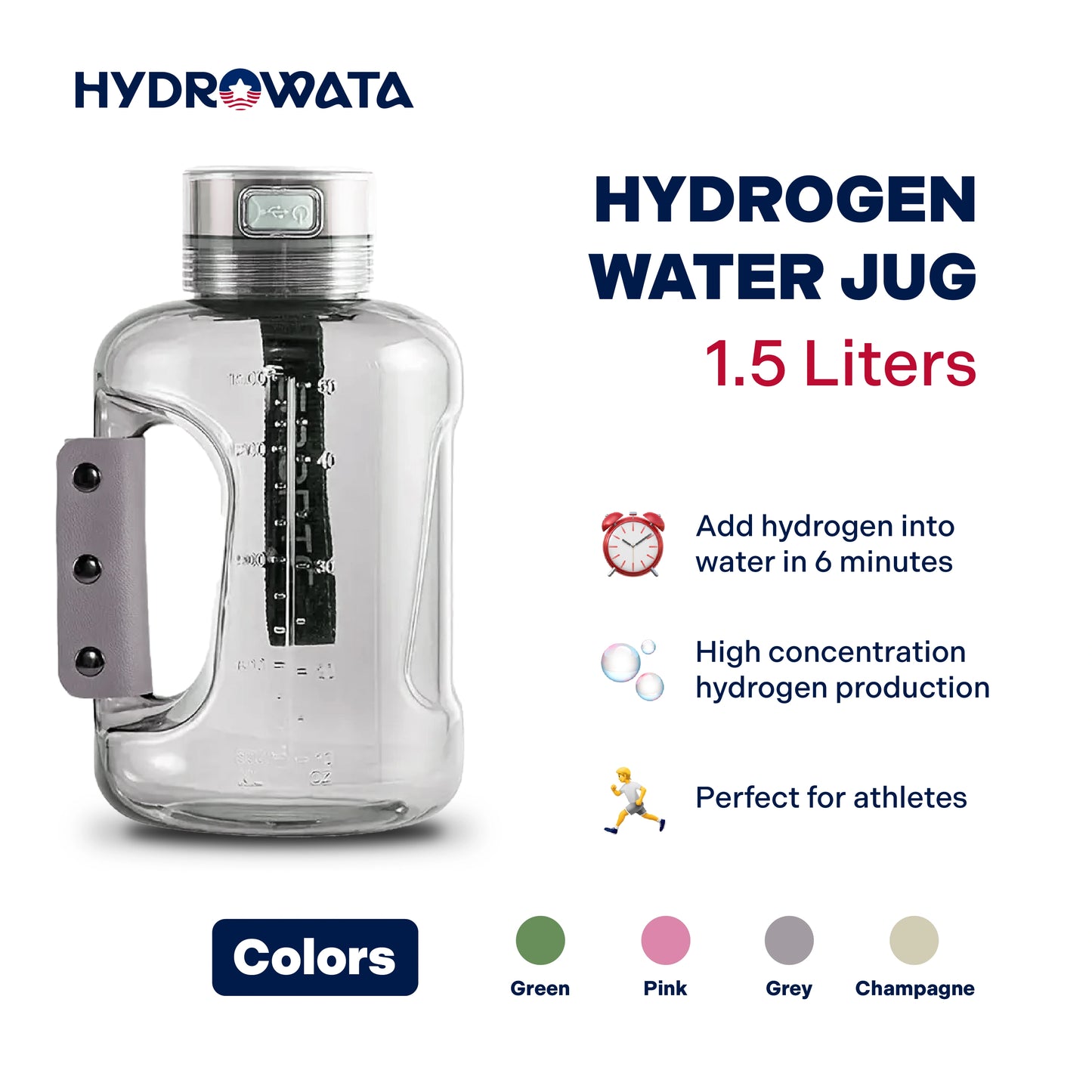 Hydrogen Water Jug - 1500 ML