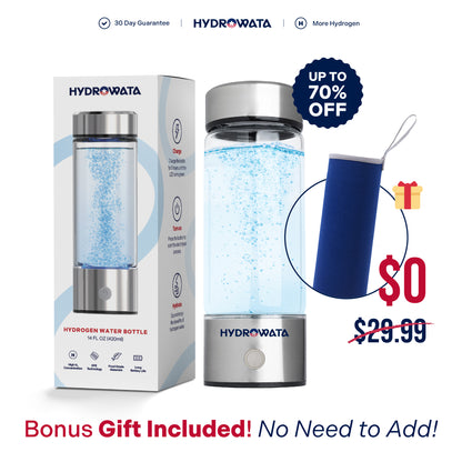 HydroWata - Hydrogen Water Bottle (FREE Cover Case value $29.9)