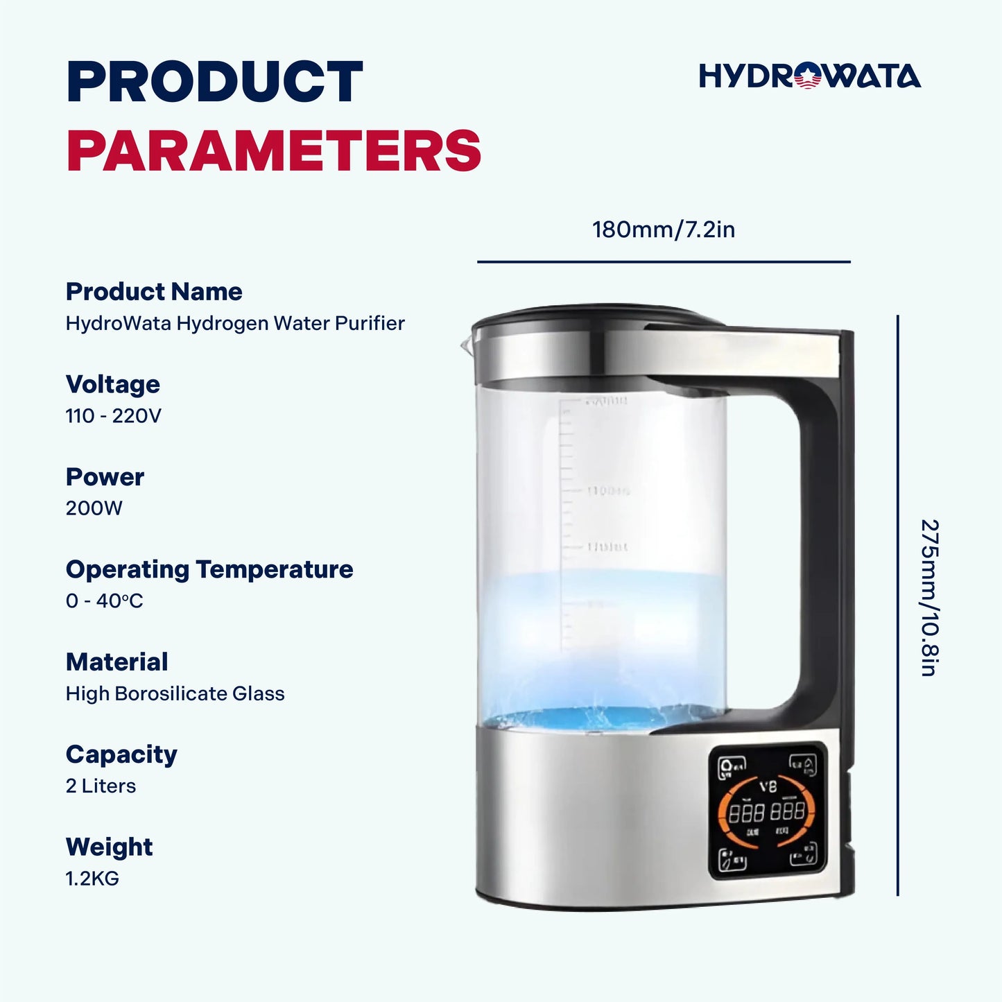 Hydrogen Water Pitcher